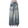 Baggy Jeans for Woman Men High Waisted Wide Leg Sweatpants Jeans Y2K Loose Denim Sweatpants Casual Clothes