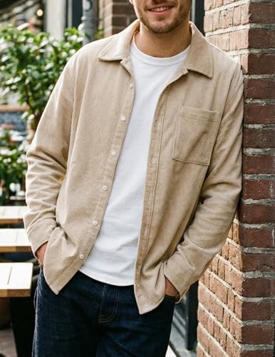 Image of ZAFUL Men's Shacket Aztec Print Shirt Jacket Flannel Button Up Turndown Collar Overshirt Chest Pocket Button Flap Thick Shirt