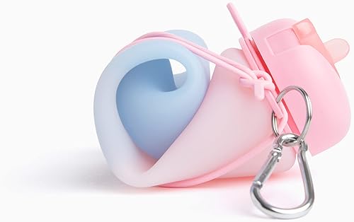 Miniatura 3 de Botella de agua plegable para viajes, coloridas botellas de agua reutilizables, botella de silicona sin BPA para niños y adultos, botella de agua de