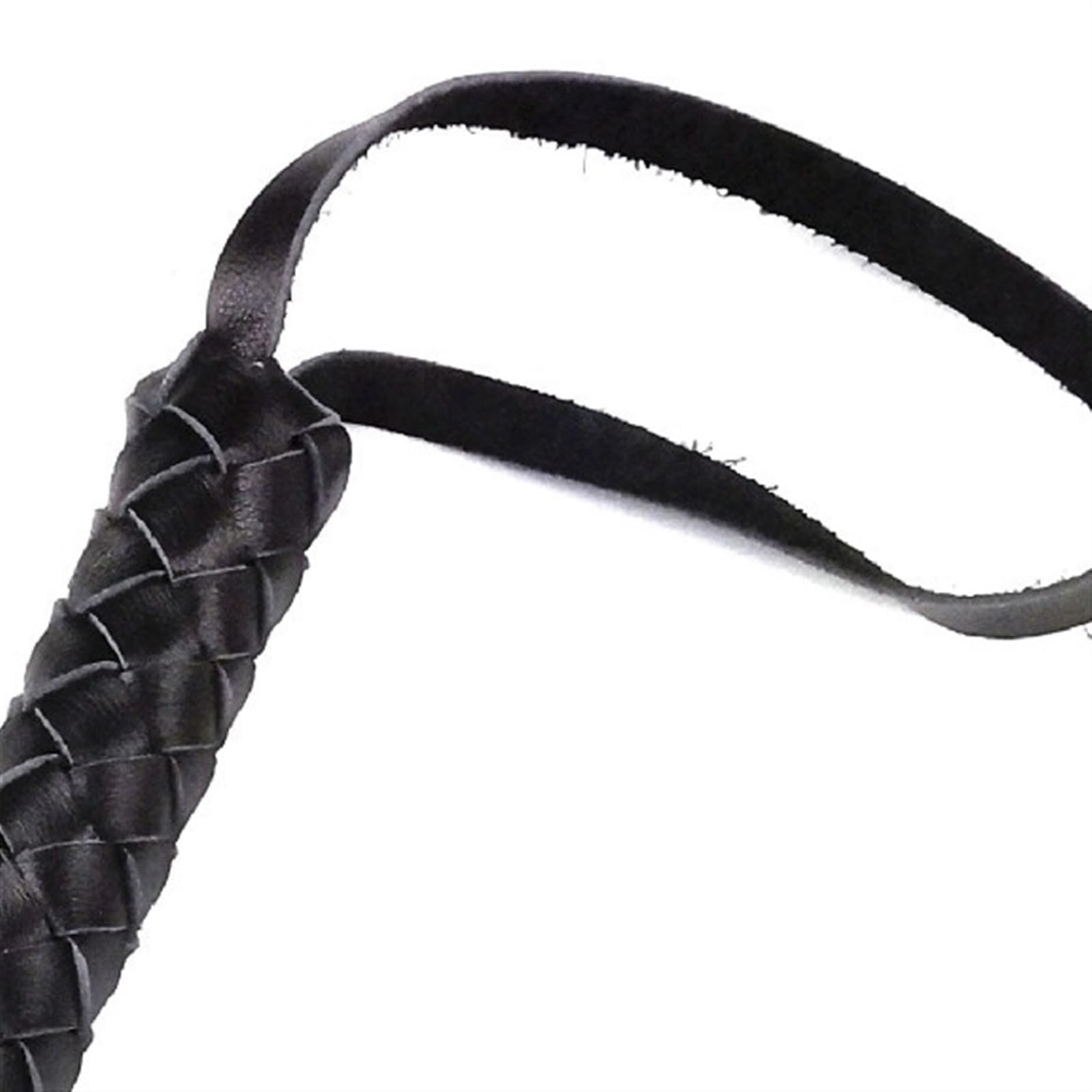 Amazon.co.jp: ZERVA むち打ち, 革鞭馬術乗馬作物手作り黒鞭大人