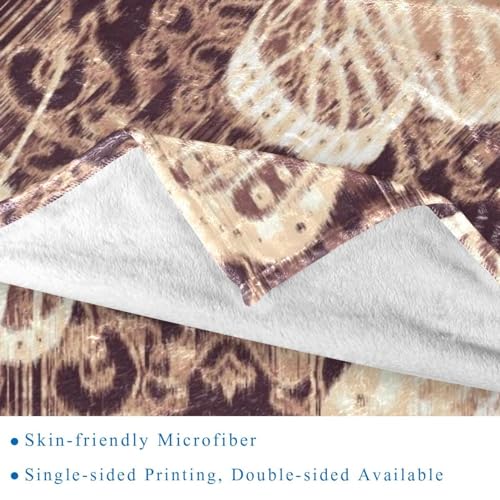 Couverture microfibre légère à imprimé papillon damassé - 3