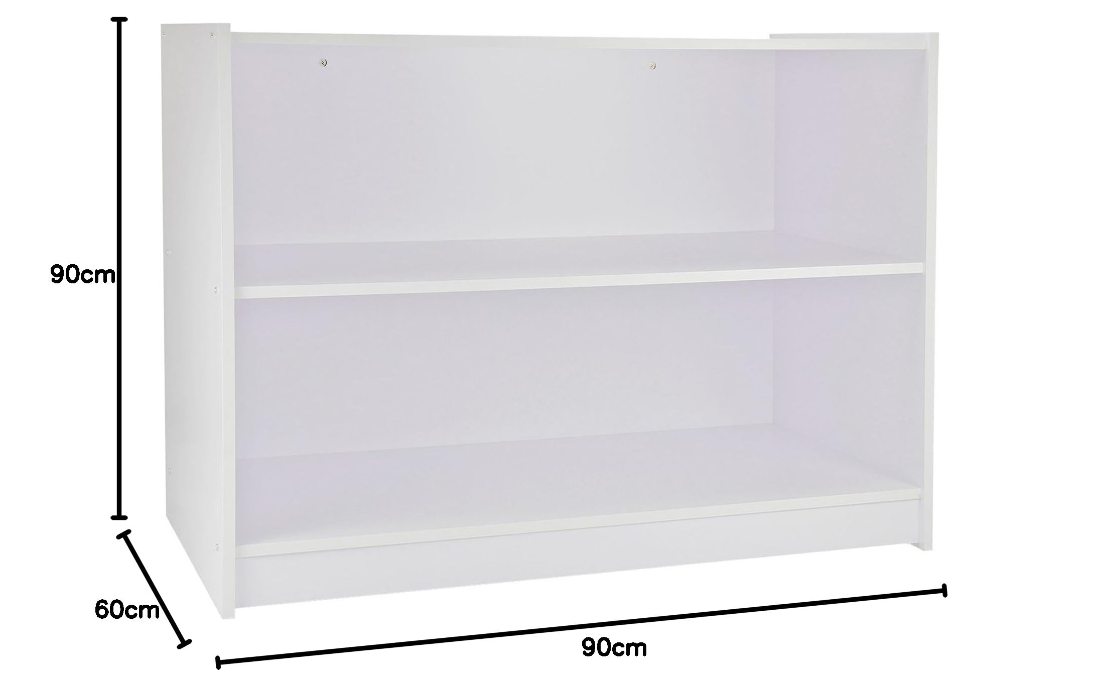 Monster Shop Laden-Theke Verkaufstheke Verkaufstisch Theke Tresen Empfang Rezeption Büronöbel Ladenmöbel 120cm B x 60cm T x 90cm H in Brilliant-Weiß