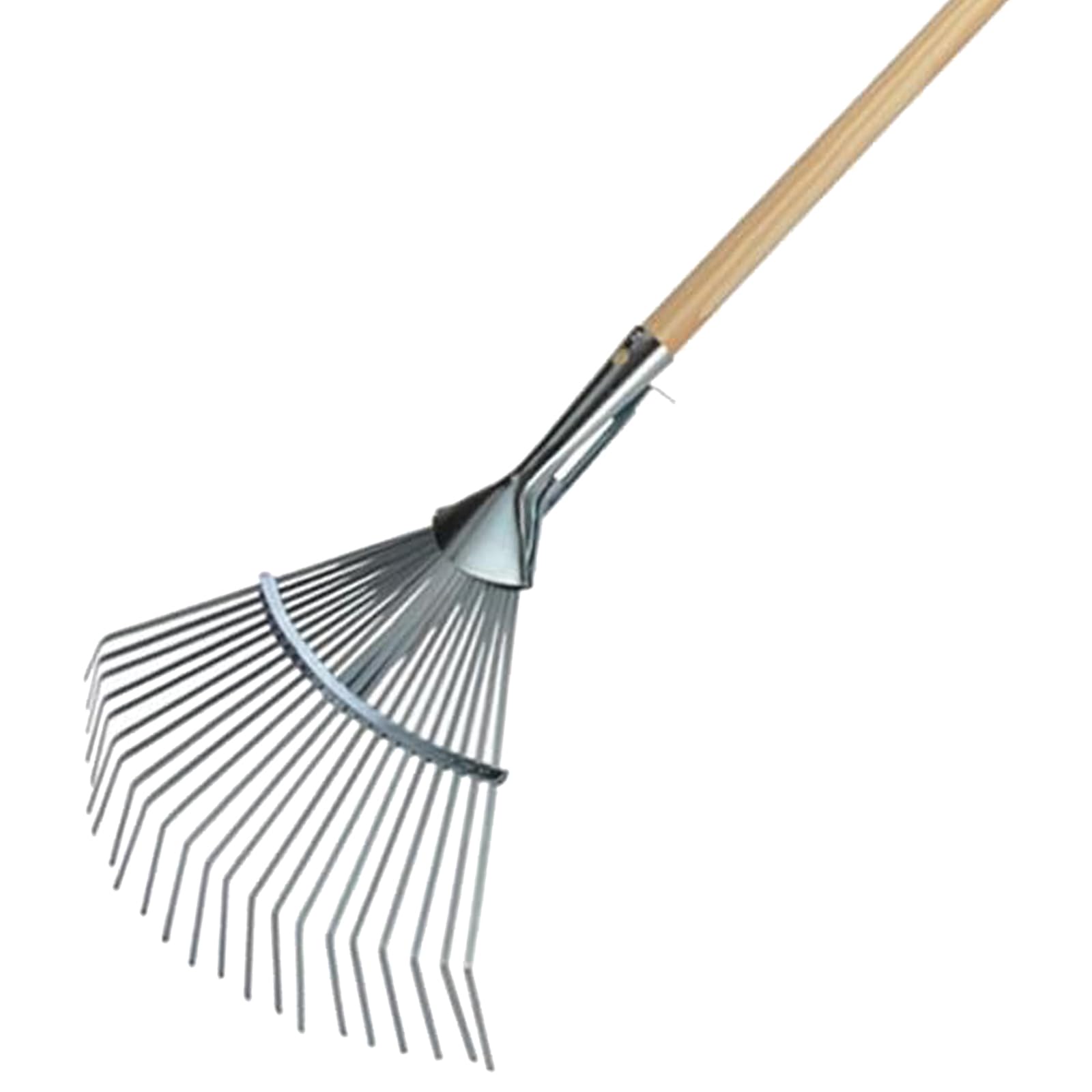 Garten Gerät Harke Rasen Boden Erde Rechen Metall Zinken Gartenrechen mit und ohne Holz Stiel (Rechen verzinkt verstellbar mit Stiel)