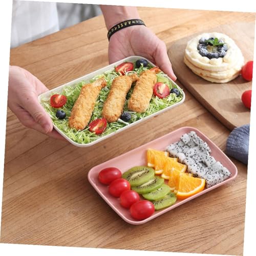 Set de 4 platos rectangulares para sushi miniatura 4