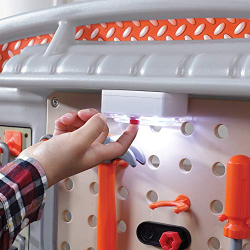 Step2 489199 Big Builders Pro Kids Workbench – Includes 45 Toy Workbench Accessories, Interactive Features For Realistic Pretend Play – Indoor/Outdoor Kids Tool Bench thumb #7