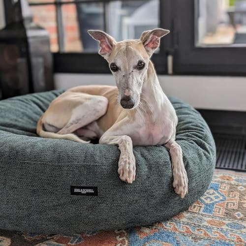 EDEL&SCHNELL Hundebett Wechselbezug grün 90 cm Ersatz Bezug Hundebett Flocke Bezüge für Hundebetten aus robusten Polsterstoff