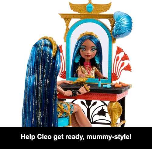 Monster High Self Scare Day Muñeca Cleo De Nile con Set de Juego miniatura 3