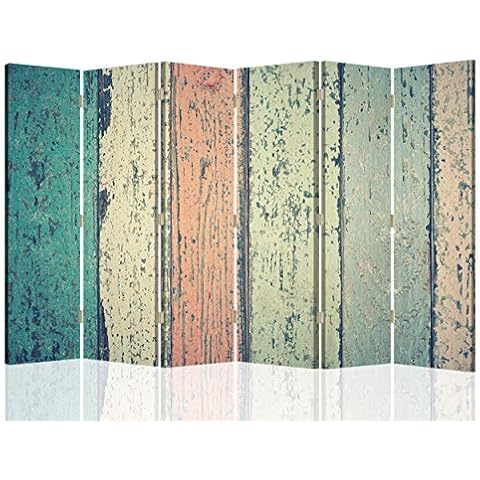 Feeby Biombo Abstracción Retro Multi 6 Paneles 216x175 cm Cover