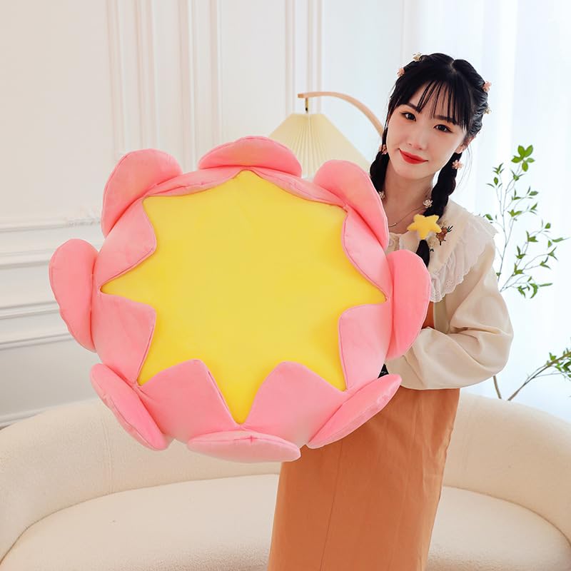 Amazon.co.jp: 15.7インチ 3D 幸運 蓮の花 クッション 蓮の玉座 ヨガ