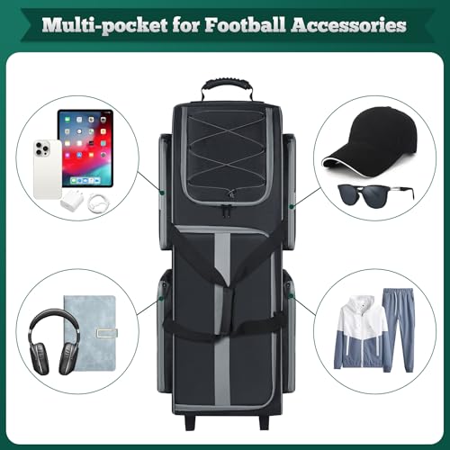 Speqerk Football Bag with Wheels