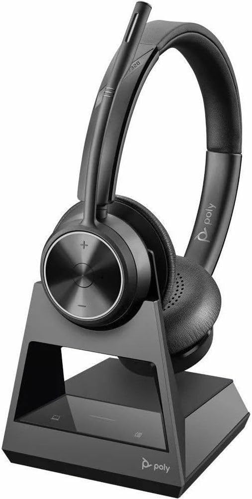 Poly Savi 7300 Office 7320 Headset – Stereo – Wireless – DECT 6.0-590 ft – 20 Hz to 20 kHz – Over-The-Head – Binaural – Ear-Cup – Noise Cancelling Microphone Poly Savi 7300 Office 7320 Headset – Stereo – Wireless – DECT 6.0-590 ft – 20 Hz to 20 kHz – Over-The-Head – Binaural – Ear-Cup – Noise Cancelling Microphone