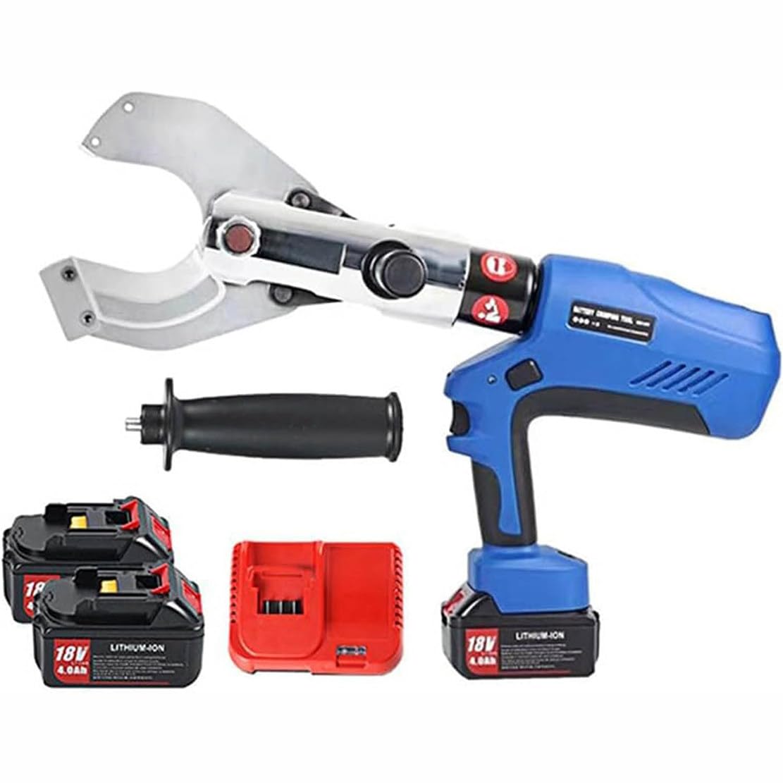 ZTCHSENZT Rechargeable Hydraulic Cable Cutter, Electric Ratchet Wire Cutting Tool for Cu/Al Cable, High Power 120KN/160KN Cutting Capacity,85C