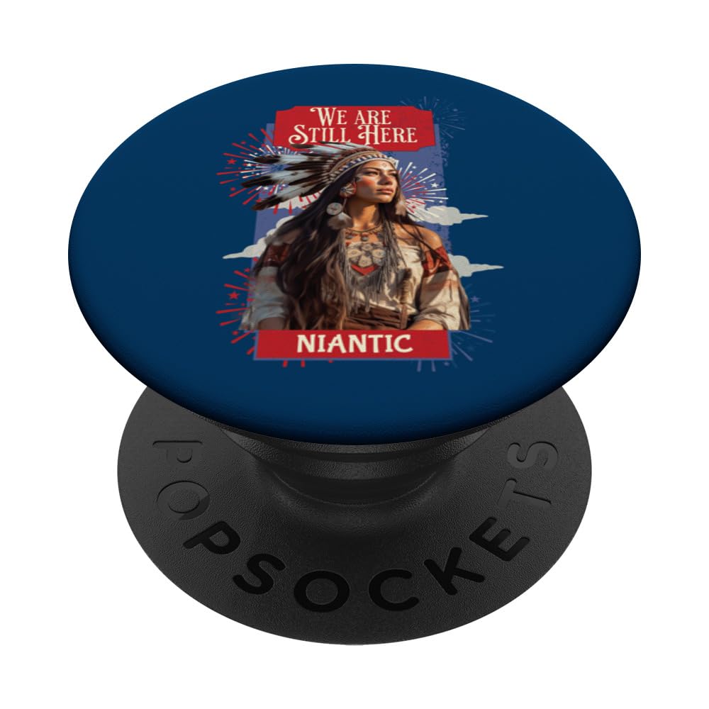 Niantic TribeWe Are Here Native Indian Proud Heritage PopSockets Swappable PopGrip