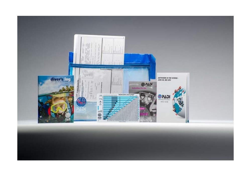 Padi Open Water eLearning Crew-Pak with Table, Blue Logbook, Imperial