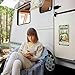 GABSHAIM Custom Making Memories One Campsite At a Time Metal Sign Bergamasco Sheepdog Dog RV Trailer Camping Camp Campsite Tin Sign Outdoor Camper Decor 8x12 Inch