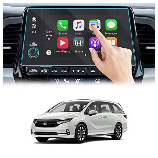 Moonlinks Compatível com 2018-2023 Honda Odyssey protetor de tela de 20 polegadas, película protetora de tela sensível ao toque de vidro temperado para Odyssey EX EX-L Tour 2023 2022 2021, película
