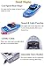 NEXTAKE Electric Marine Patrol Boat - Coast Guard Vessel Police Speedboat Ship Model with Siren and Light (Grey 2)