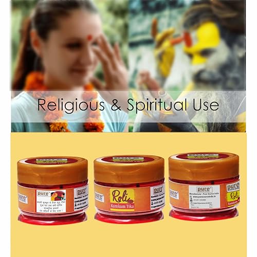 Image of Pure Source India Ready-to-Use Red Kumkum Tilak Paste for Pooja & Spiritual Rituals |Natural and Organic Ingredients (50 GM)