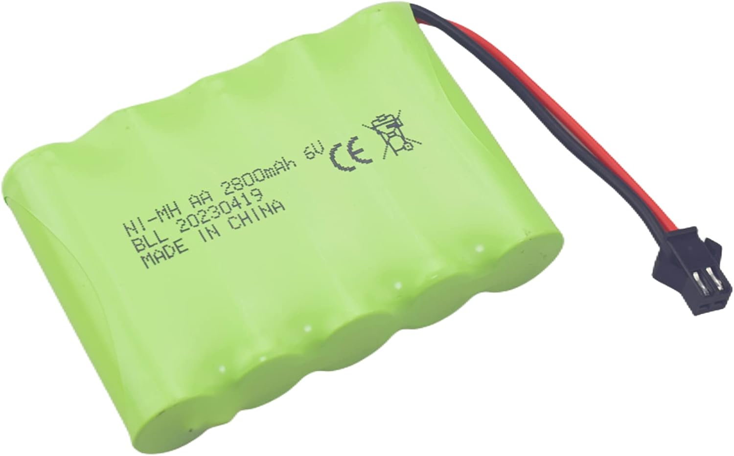 sea jump 2PCS 6.0V 2800mah AA Rechargeable Battery with SM-2P Plug and USB Charging Cable for TB141 TB142 DE37 RC Toy Stunt Car Remote Control Excavator Truck Engineering Car Battery