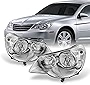 AKKON - For Chrysler Sebring 4Dr Sedan Chrome Clear Replacement Headlights Headlamp Front Lamps Left+Right Pair