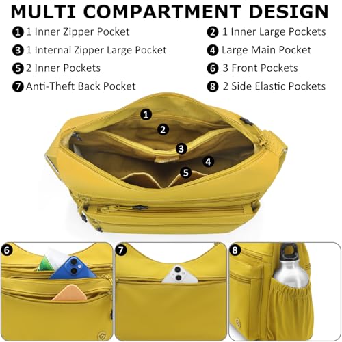 Shoulder Handbag for Women Crossbody Purses Nylon Messenger Bag Fashion Ladies Lightweight Travel Bag2