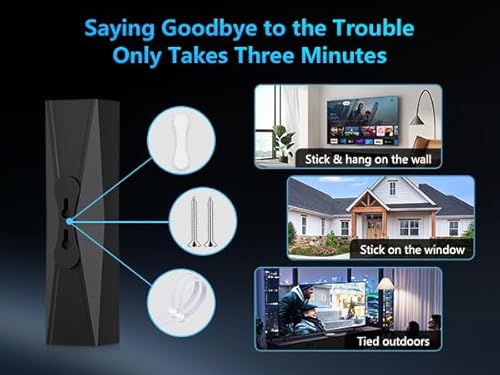 image for URIIU 2025 Antenna for Smart TV, Long Range TV Antenna Indoor/Outdoor 