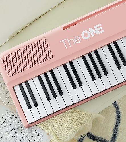 The One Smart Keyboard Color 61 Lighted Keys Piano Keyboard, Digital Piano For Beginners With 256 Tones, 64 Polyphony, Built-In Led Lights And Free Apps (Pink) #TOP1