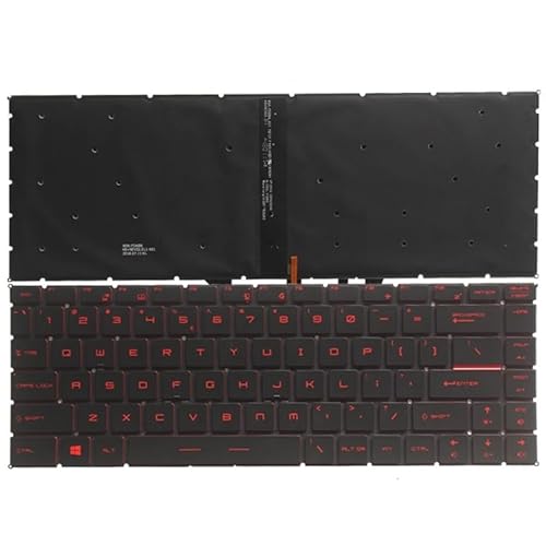 MSI GF63 8RC 8RD MS-16R1 MS-16R4 GF65 Thin 9SD 9SE 10SD 10SE MS-16W1 GS??65 GS65VR MS-16Q1 ���V�A��/�X�y�C����m�[�g�p�\�R���L�[�{�[�h�p(RED US)