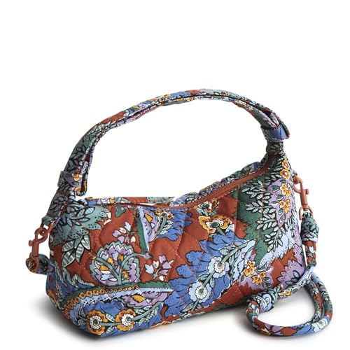 Image of Vera Bradley Women's Premium Cotton Roxbury Crescent Crossbody Bag