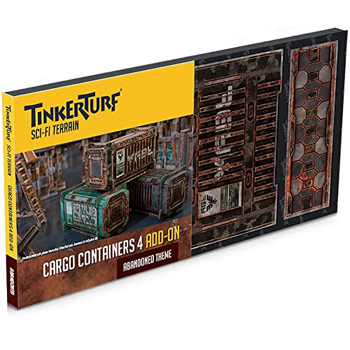 TinkerTurf Sci-Fi Terrain: contenedores de carga 4 complementos,