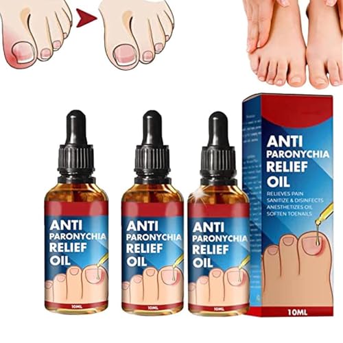 3PCS German Toenailcare Removal Paronychia Oil,Anti Paronychia Relief Oil for discolored thick nails,toenails and fingernails