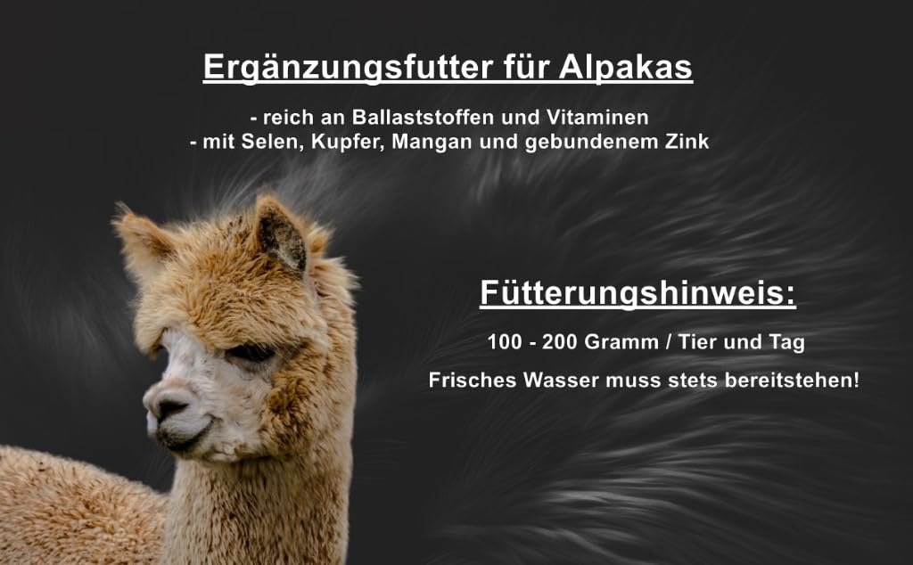 Anhaltiner Alpakafutter 25 kg Ergänzungsfutter für Alpakas