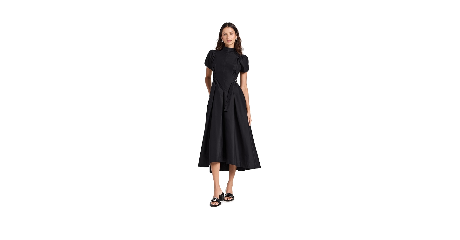 3.1 Philip Lim ♡ラップ　ドレス　ワンピース 3.1 Phillip Lim Women's Puff Sleeve Side Tie Flare Dress