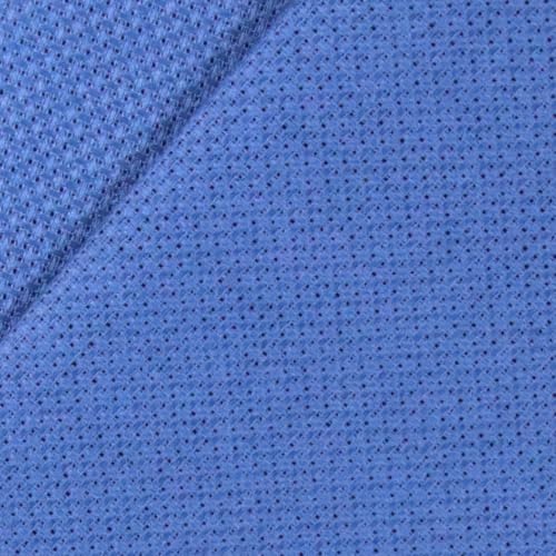 Image of KCS 16 Count Cotton Cross Stitch Aida Cloth Fabric (Jeans Blue, 59 inch x 1 Yard)