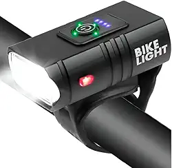 Lanterna Farol de Bicicleta Super LED T6 – Ultra Potente, Recarregável USB, 6 Modos de Luz