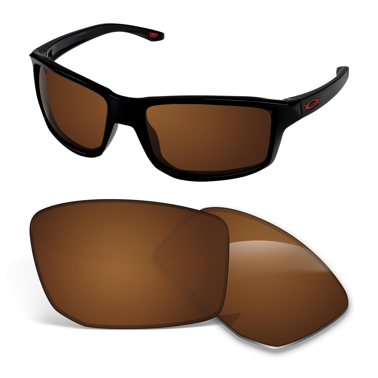 Lentes de repuesto de 1,5 mm compatibles con gafas de sol Oakley Gibston OO9449 de 61 mm, antiarañazos y resistentes a los impactos