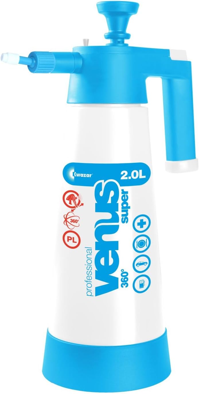 Venus Pro+ 360-Degree Viton Spray Pump, 2-Litre Pressure Sprayer with Viton Seal for Professional Use