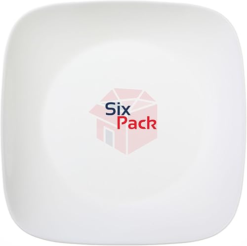 Corelle Square - Plato de cena 100in 6 unidades color blanco