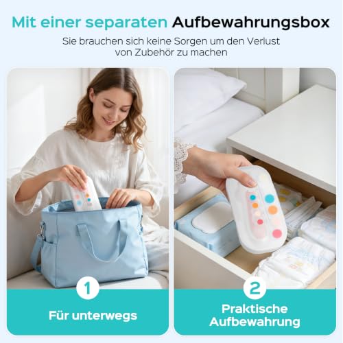 COSLUS C52 Kabelloser​ Elektrischer Baby Nagelfräser mit LED-Display, Rosa – Ansicht 8