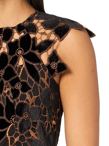 Shoshanna Women's Velvet Floral Lace Carlotta Dress3