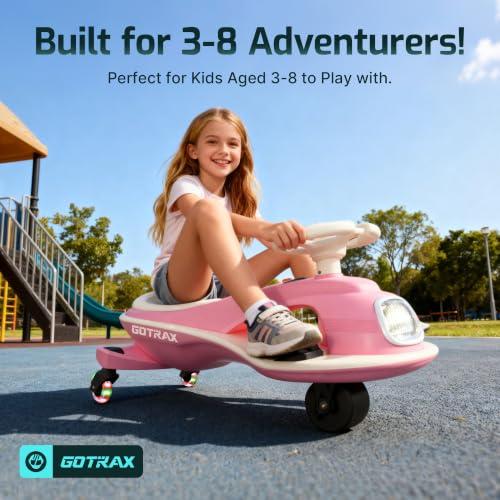 Image of Gotrax Electric Wiggle Car for Kids 3-8, 12V Battery for 120Min w /Bluetooth