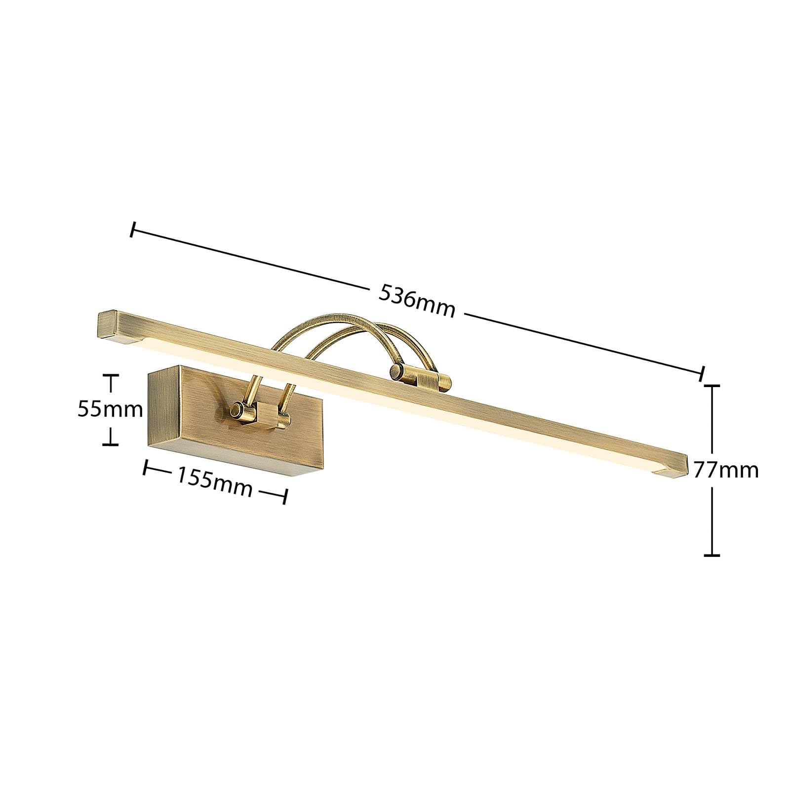 Lucande LED Wandleuchte, Wandlampe Innen Felena in Bronze aus Aluminium (1 flammig) - Bilderleuchte Wandstrahler Wandbeleuchtung Schlafzimmer/Wohnzimmer Wohnzimmerleuchte