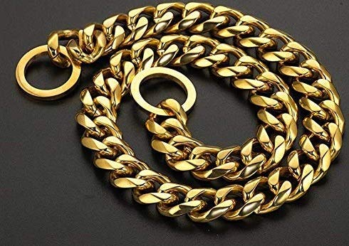 Pet Believe Brass Heavy Duty Diamond Cut Gold Dog Choke Chain Training Dog Collar for Cats, Puppies and Small Breed Dogs X-Small (B08796N4S6) Amazon Price History, Amazon Price Tracker