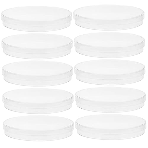 Miniatura 1 de AOKWAWALIY 10pcs Square Petri Dish Agar Culture Dishes Laboratory Culture Plates Culture Dish and Lid Clear Culture