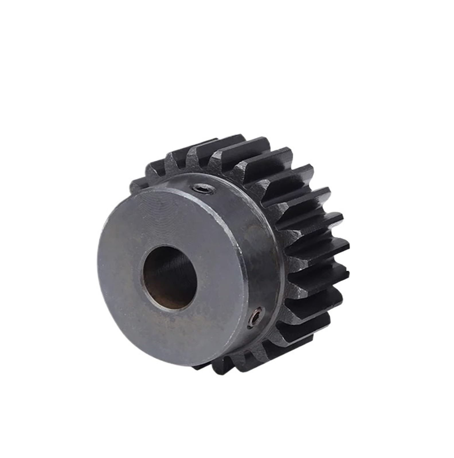 Bevel Gear Pinion Hardware Mechanical Worm Gear 2M-24T Bore Size 8/10/12/14/15/16/17/18/19/20mm Gear Wheel Blackening Carbon Steel Teeth Height 20mm(17mm)