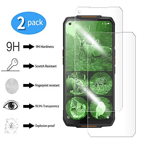 yueer [2 Piezas para para Oukitel WP7 Protector de Pantalla,[ 9H Dureza ][Alta Definicion] Cristal Templado para Oukitel WP7.