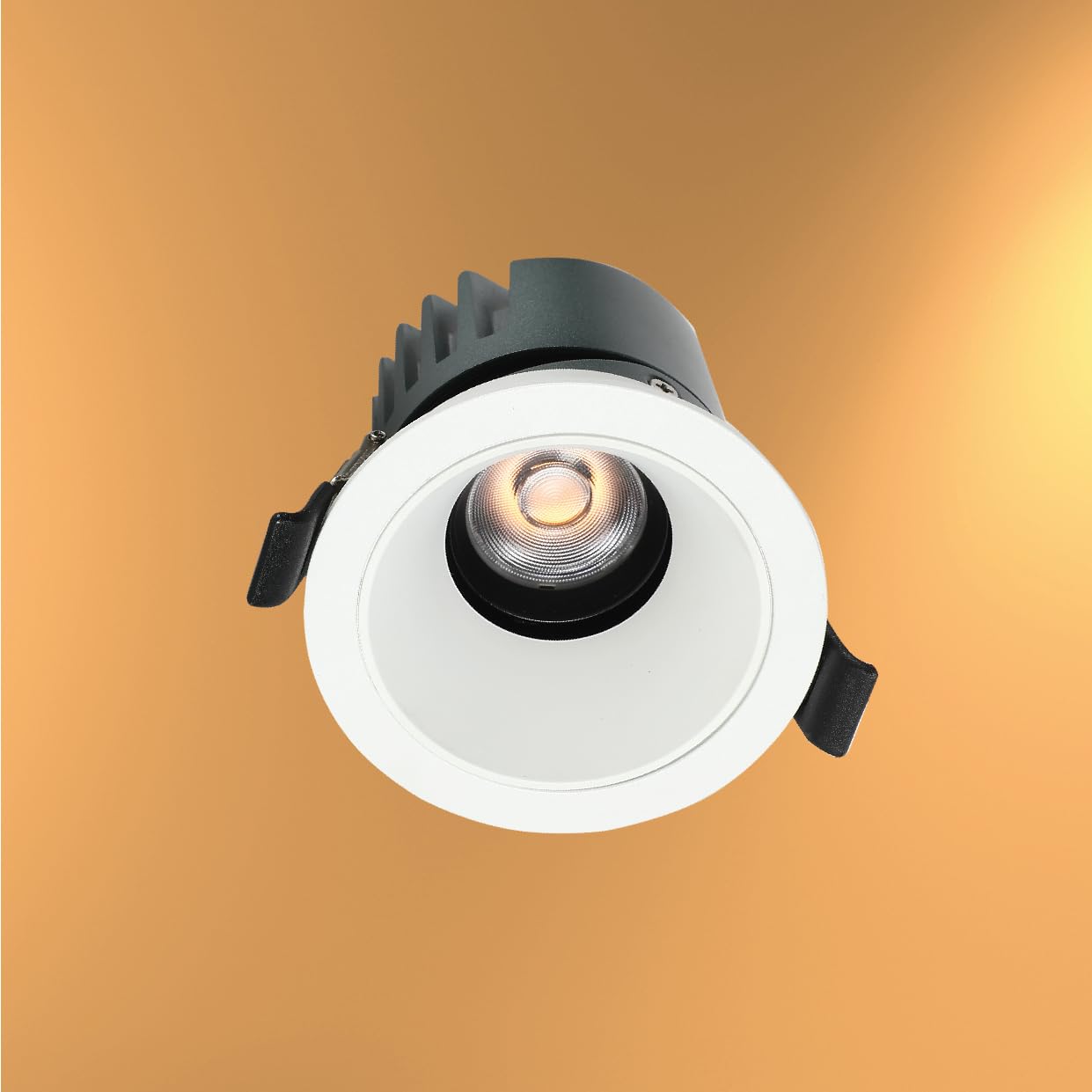 Tekled White Myhome Elite Adjustable Recessed Cob Led Downlight | 10W 3000K | Recessed Lighting Housing & Trim Kits Anti-Glare Downlight | For Entryways Living Spaces Offices | 3000K- (Built-In Led)