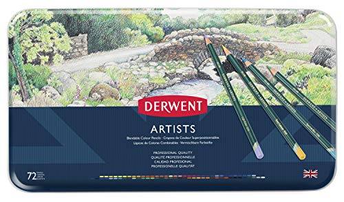 Derwent Artists Colored Pencils, 4Mm Core, Metal Tin, 72 Count (32097) #TOP1
