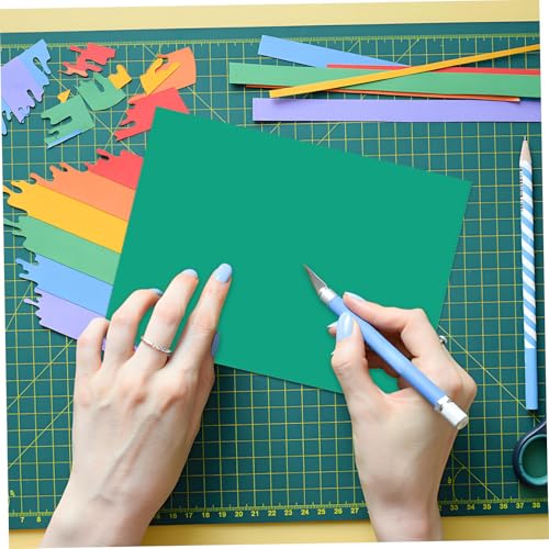 Planche à découper en PVC vert : tapis de découpe solide et durable - 6