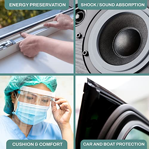 33 Feet Self Stick High Density Foam Insulation Tape Adhesive Weather Stripping Seal For Doors And Windows #TOP5